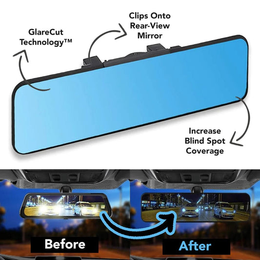 Panoramic Rear-View Mirror (Clip On) with GlareCut Technology™