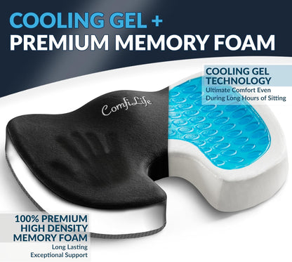 Gel Enhanced Car Seat Cushion