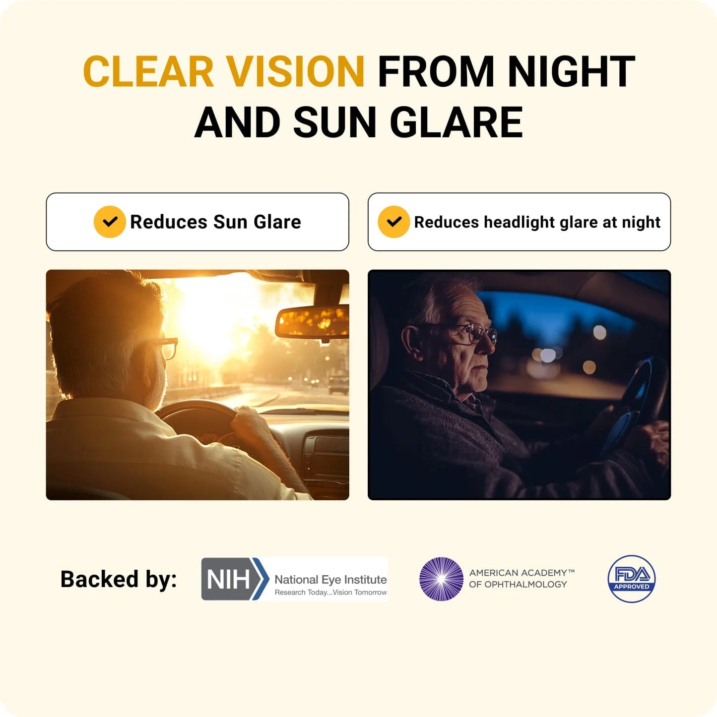 Headlight Glasses™ with GlareCut Technology