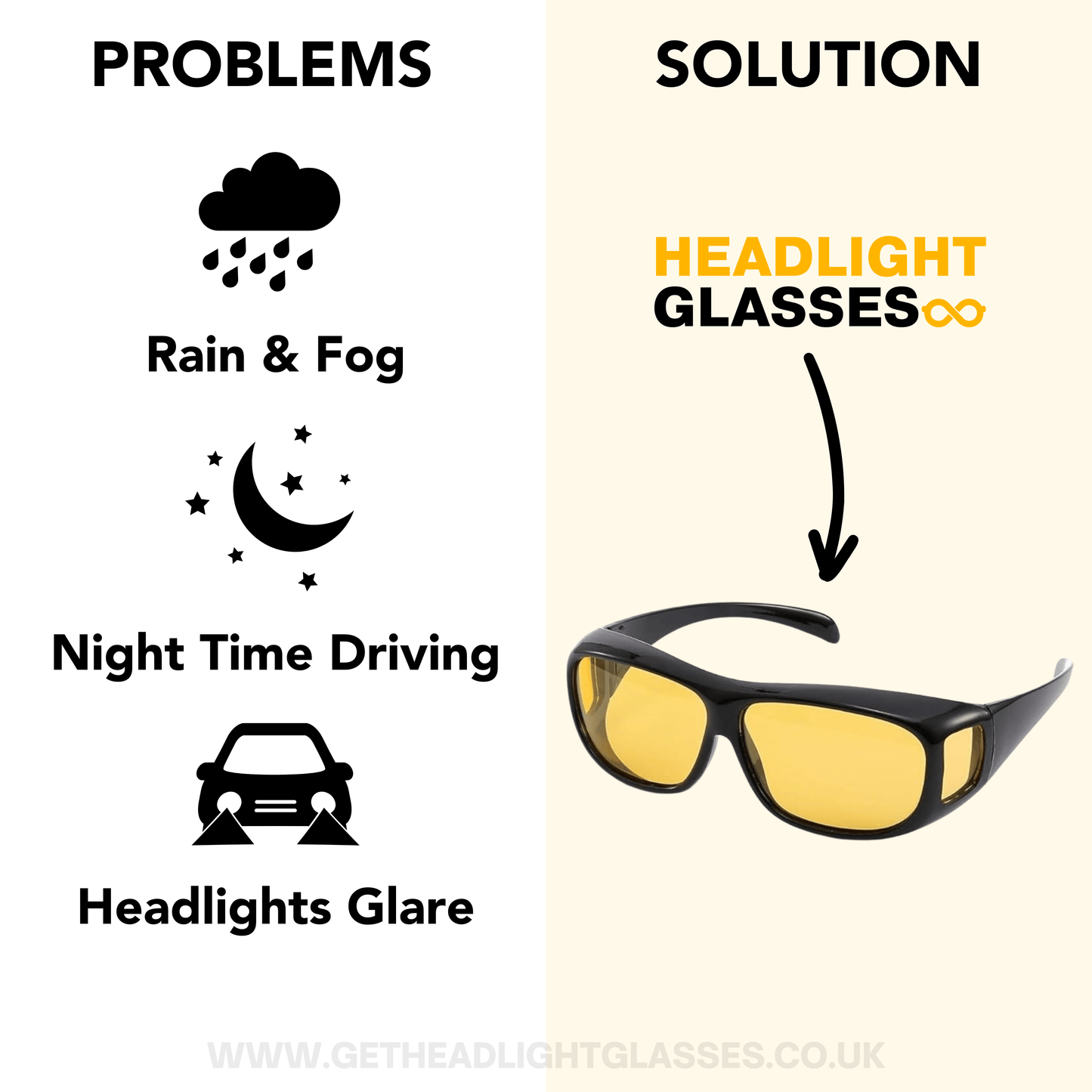 Headlight Glasses™ with GlareCut Technology