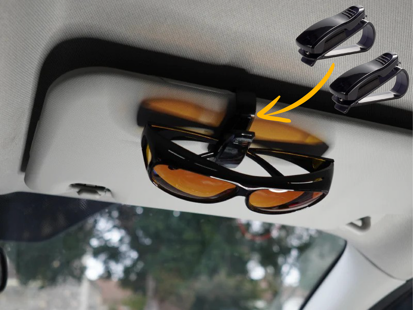 2 x SunVisor Clip (For Headlight Glasses™)